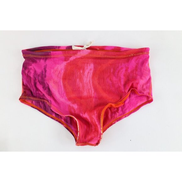Vintage 60s 70s Speedo Mens 32 Abstract Nylon Swimming Briefs Twink Pride USA